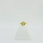 Anillo Nudo De Bruja Espirales Acabado En Dorado