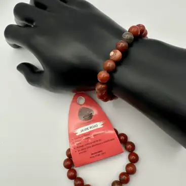 Pulsera De Jaspe Rojo 10mm
