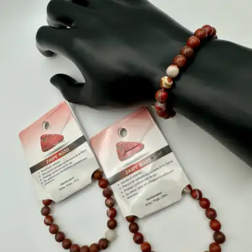 Pulsera De Jaspe Rojo 8mm