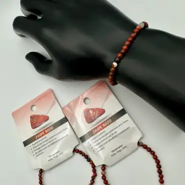 Pulsera De Jaspe Rojo 4mm