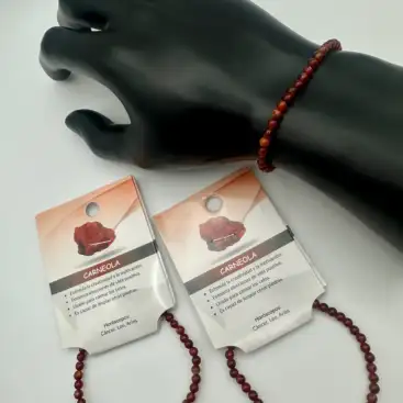 Pulsera De Carneola 4mm