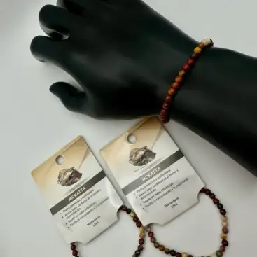 Pulsera De Mokaita 4mm