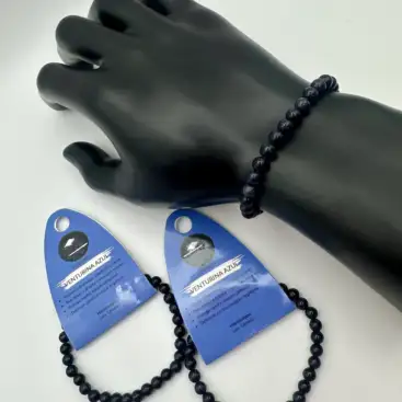 Pulsera De Venturina Azul 6mm