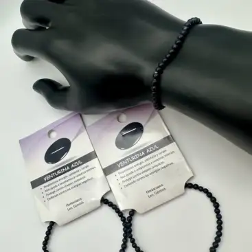 Pulsera De Venturina Azul 4mm