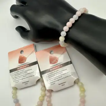 Pulsera De Morganita 8mm
