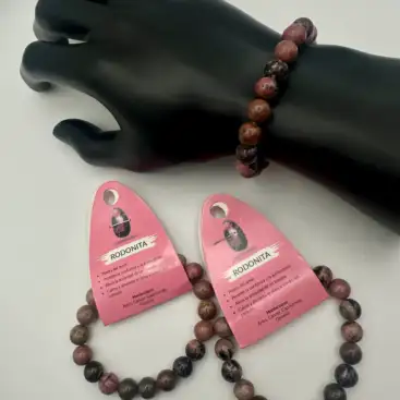 Pulsera De Rodonita 10mm