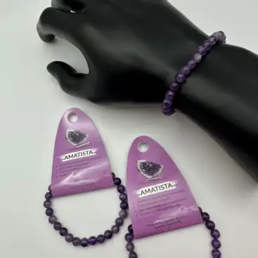 Pulsera De Amatista 6mm