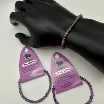 Pulsera De Amatista 4mm