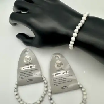 Pulsera De Howlite 6mm