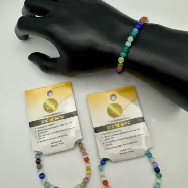 Pulsera Ojo De Gato 6mm