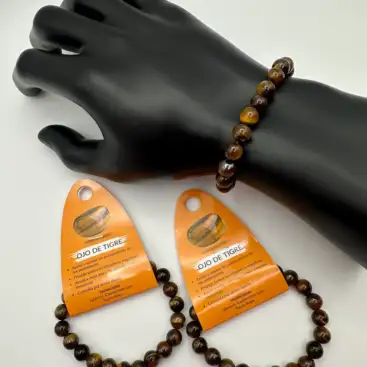 Pulsera De Ojo De Tigre 8mm