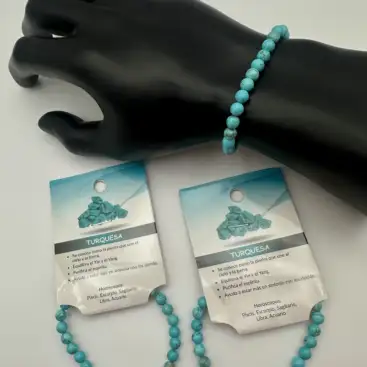 Pulsera De Turquesa 6mm