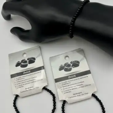 Pulsera De Onix 4mm