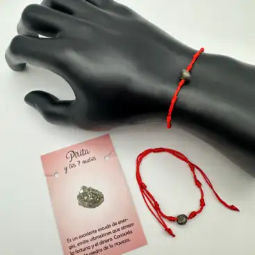 Pulsera 7 Nudos Con Pirita