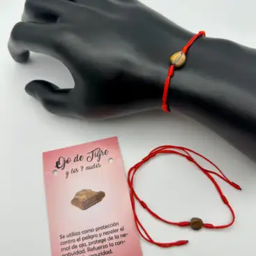 Pulsera 7 Nudos Con Ojo De Tigre