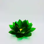 Portavelas Flor De Loto Pequeña Color Verde