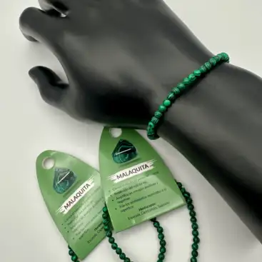 Pulsera De Malaquita 4mm
