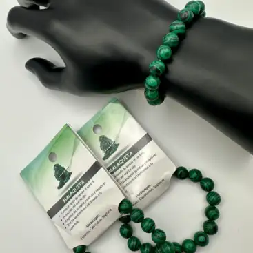 Pulsera De Malaquita 10mm