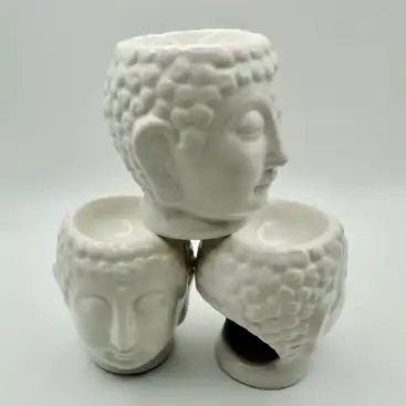 Quemador Cabeza De Buda Blanco