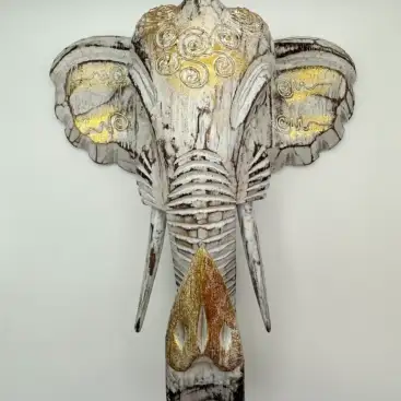 Figura Elefante De La Fortuna Pequeño Blanco