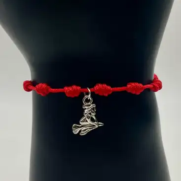 Pulsera 7 Nudos Brujita Acabado Plateado