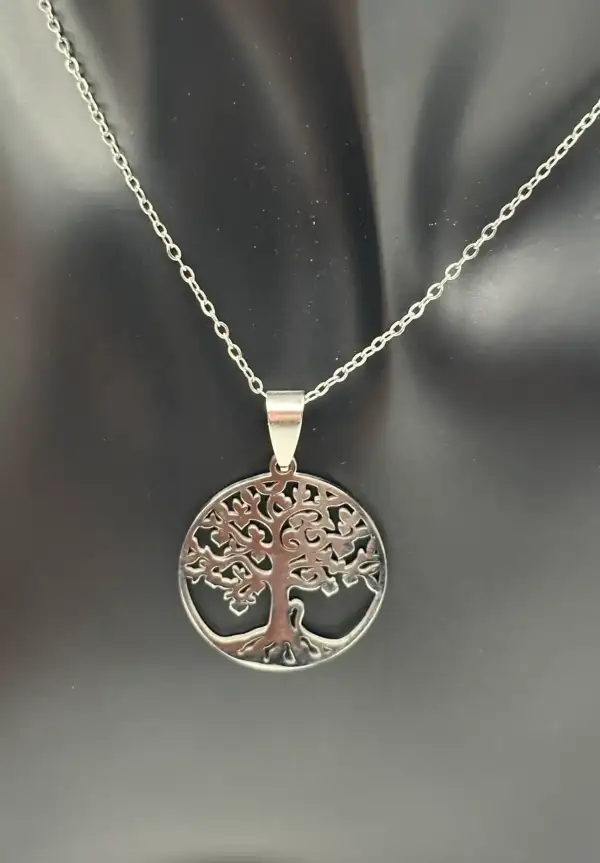 Colgante Árbol De La Vida Acero Inoxidable - Imagen 2