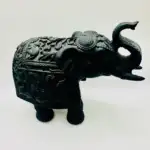 Figura Elefante De La Suerte Negro - Imagen 2