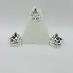 Anillo Ganesha Flor De Loto Plata