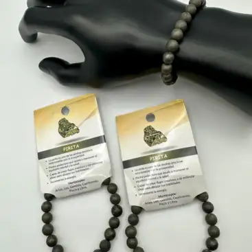 Pulsera De Pirita 8mm