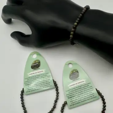 Pulsera Jaspe Sangre De Dragon 4mm