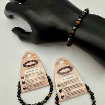 Pulsera Triple Protección 6mm
