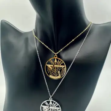 Colgante Tetragramaton Grande Acero Inoxidable