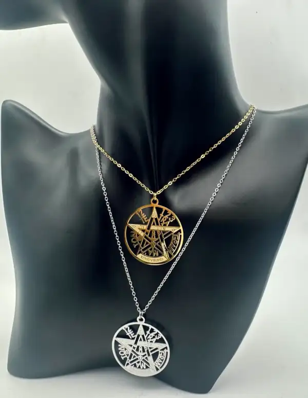 Colgante Tetragramaton Grande Acero Inoxidable