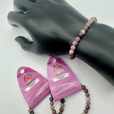 Pulsera Turmalina Sandía 6mm