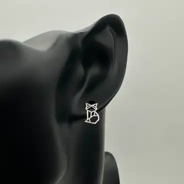 Pendientes Gato Plata De Ley