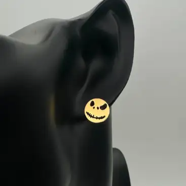 Pendientes Jack Pesadillas Antes De Navidad Acero Dorado