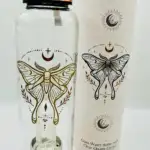 Botella Luna Moth Mineral Cuarzo Sanador