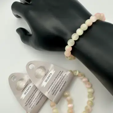 Pulsera Selenita Amarillo 8 mm