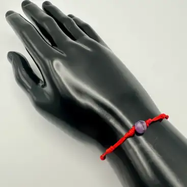 Pulsera 7 Nudos Con Amatista