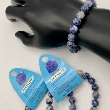 Pulsera Mineral Sodalita Hombre