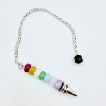 Pendulo 7 Chakras Y Onix