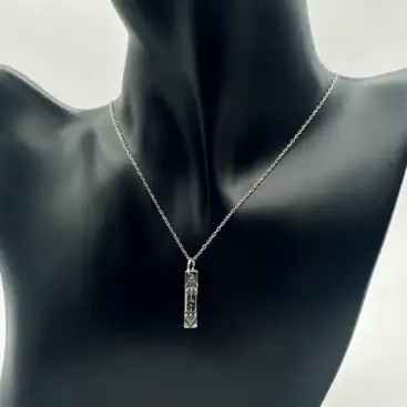 Colgante Atlante Con Cadena Plata De Ley