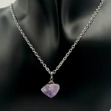 Colgante Amatista Acero Inoxidable