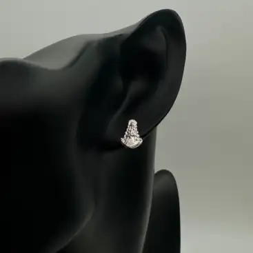 Pendientes Virgen Del Rocio Plata De Ley