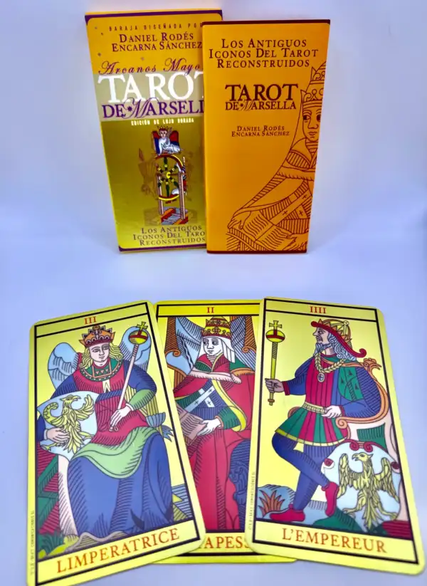 Arcanos Mayores Tarot De Marsella Edicion De Lujo Dorada