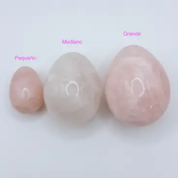 Rodado Cuarzo Rosa Grande En Forma De Huevo