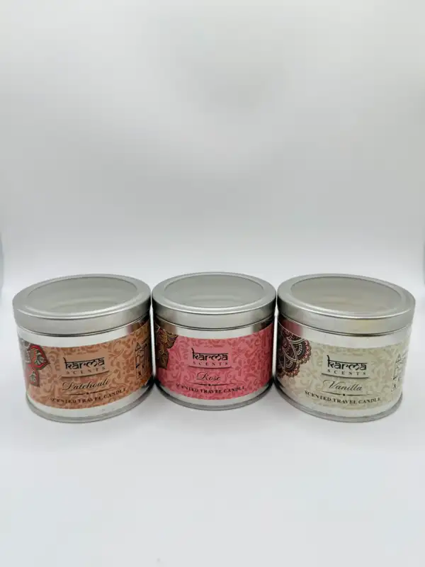 Vela Aromática Karma en Vaso Metálico