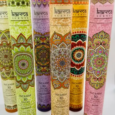 Incienso en Varilla + Portaincienso de Madera Karma