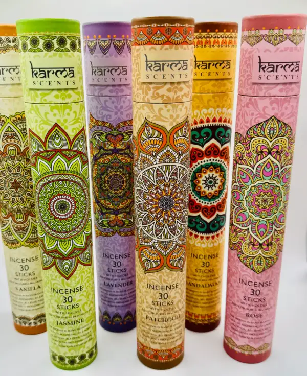 Incienso en Varilla + Portaincienso de Madera Karma
