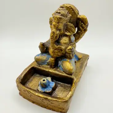 Porta incienso Figura Ganesha Azul